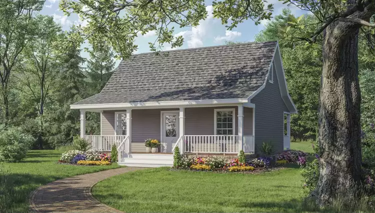 image of tiny bungalow house plan 6389